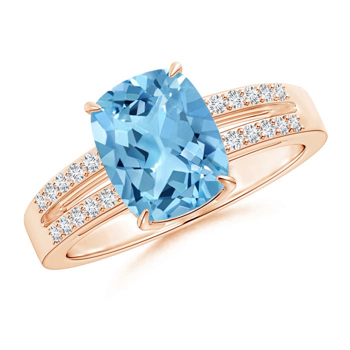 A - Swiss Blue Topaz / 2.36 CT / 14 KT Rose Gold