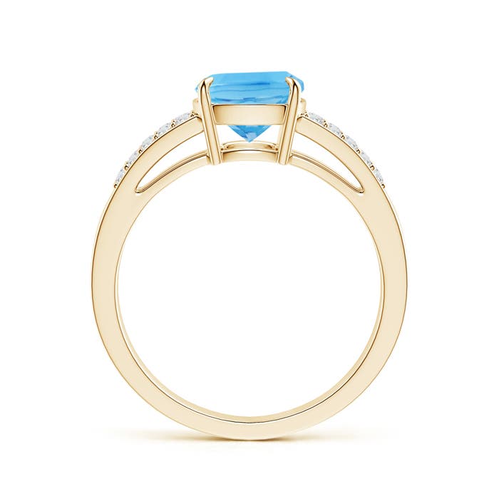 A - Swiss Blue Topaz / 2.36 CT / 14 KT Yellow Gold