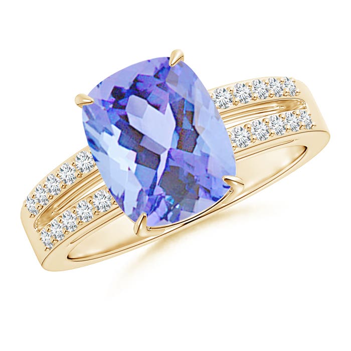 A - Tanzanite / 2.8 CT / 14 KT Yellow Gold