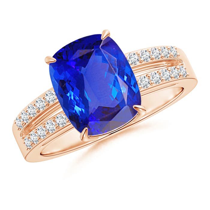 AAA - Tanzanite / 2.8 CT / 14 KT Rose Gold