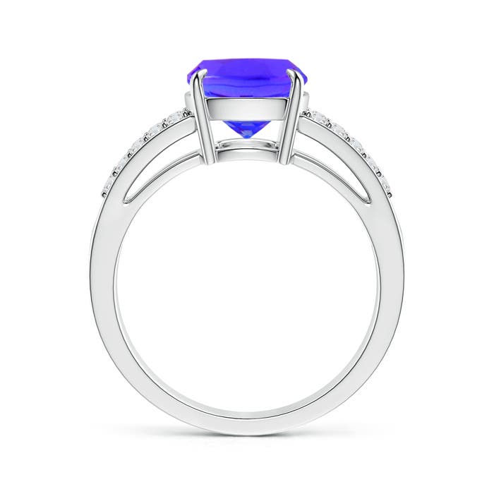 AAA - Tanzanite / 2.8 CT / 14 KT White Gold