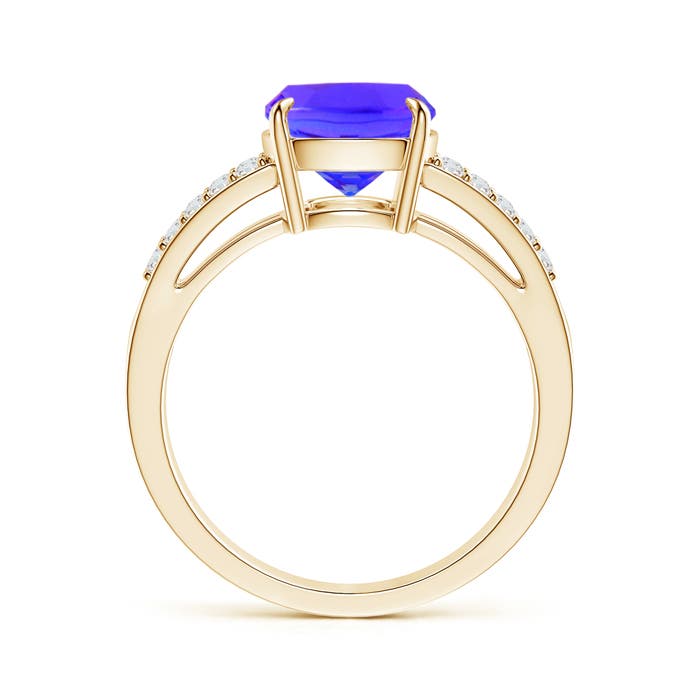 AAA - Tanzanite / 2.8 CT / 14 KT Yellow Gold