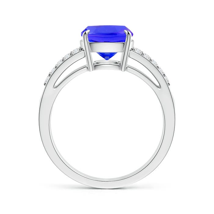 AAAA - Tanzanite / 2.8 CT / 14 KT White Gold