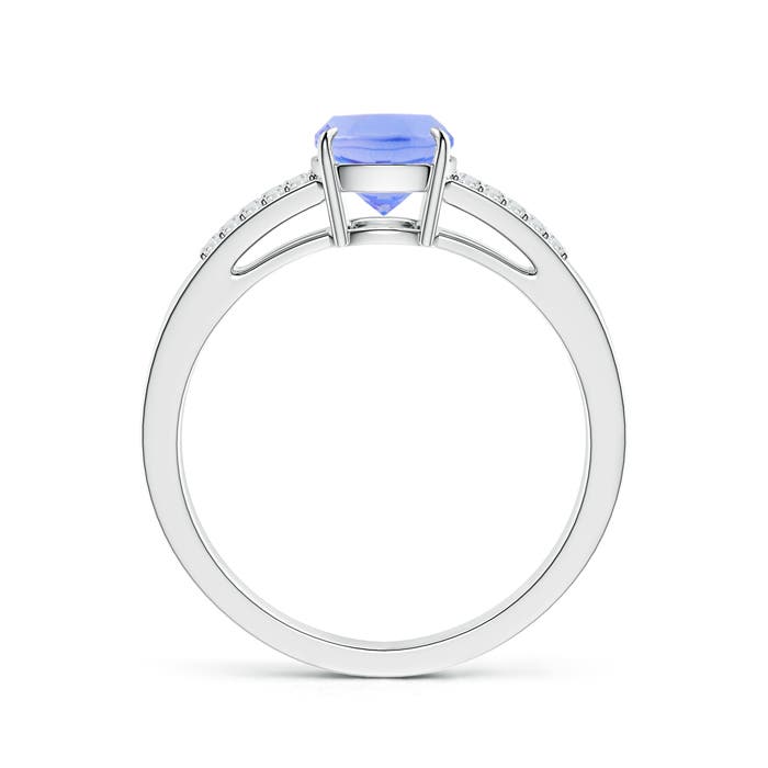 A - Tanzanite / 1.72 CT / 14 KT White Gold