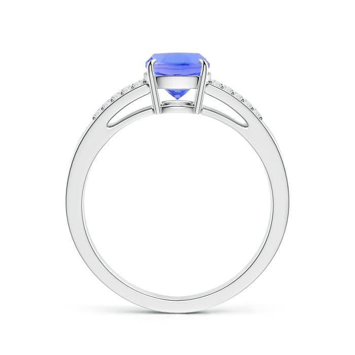 AA - Tanzanite / 1.72 CT / 14 KT White Gold