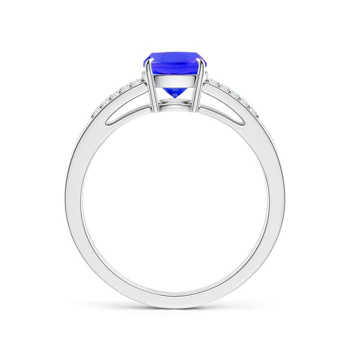 AAAA - Tanzanite / 1.72 CT / 14 KT White Gold