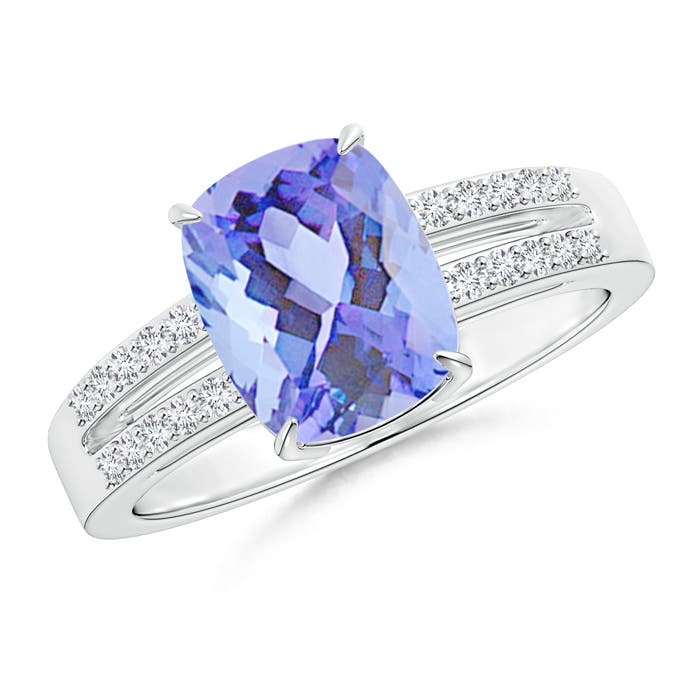 A - Tanzanite / 2.61 CT / 14 KT White Gold