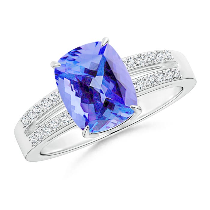 AA - Tanzanite / 2.61 CT / 14 KT White Gold