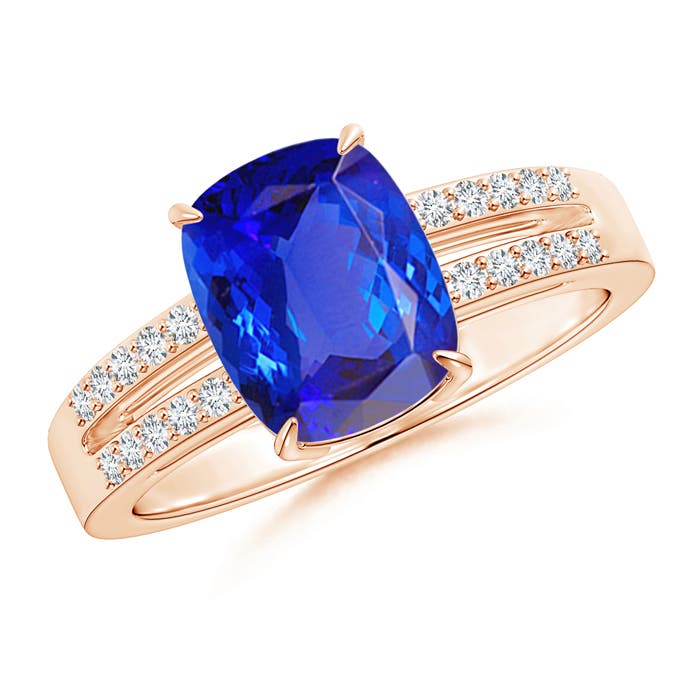 AAA - Tanzanite / 2.61 CT / 14 KT Rose Gold