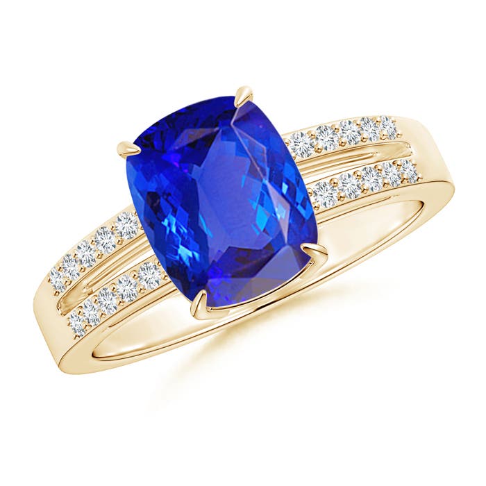 AAA - Tanzanite / 2.61 CT / 14 KT Yellow Gold