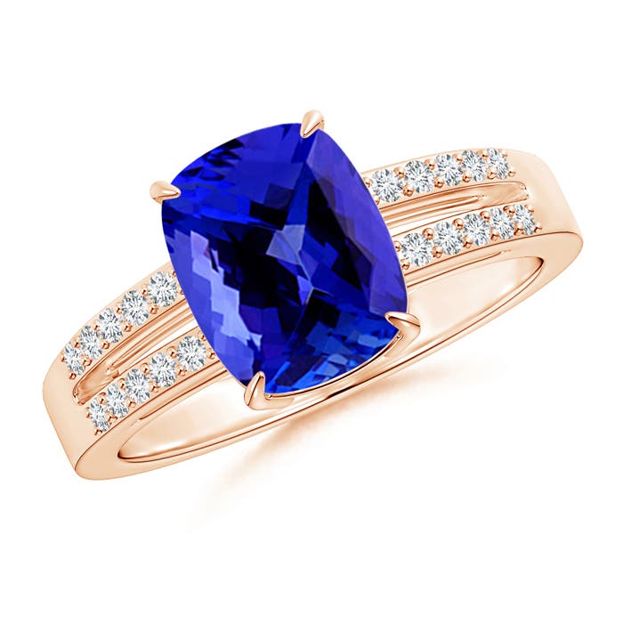 AAAA - Tanzanite / 2.61 CT / 14 KT Rose Gold