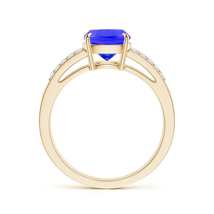 AAAA - Tanzanite / 2.61 CT / 14 KT Yellow Gold