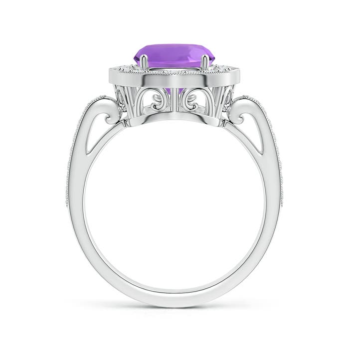 AA - Amethyst / 3.18 CT / 14 KT White Gold