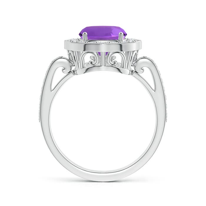 AAA - Amethyst / 3.18 CT / 14 KT White Gold