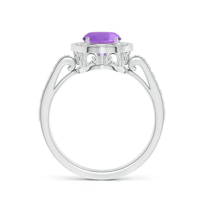 AA - Amethyst / 1.52 CT / 14 KT White Gold