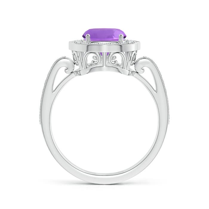 AA - Amethyst / 2.39 CT / 14 KT White Gold