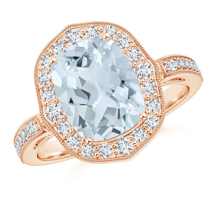 A - Aquamarine / 2.93 CT / 14 KT Rose Gold