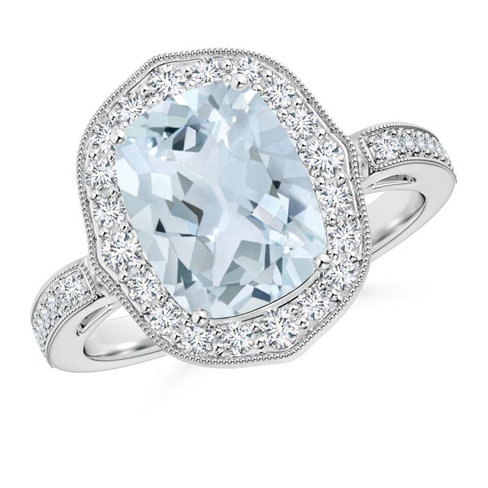 A - Aquamarine / 2.93 CT / 14 KT White Gold