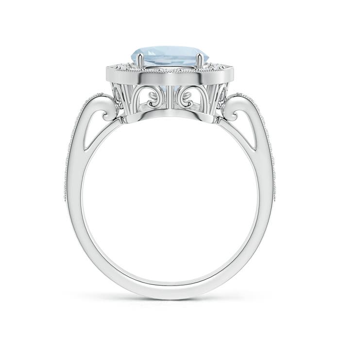 A - Aquamarine / 2.93 CT / 14 KT White Gold