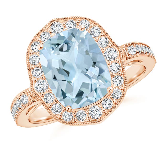 AA - Aquamarine / 2.93 CT / 14 KT Rose Gold