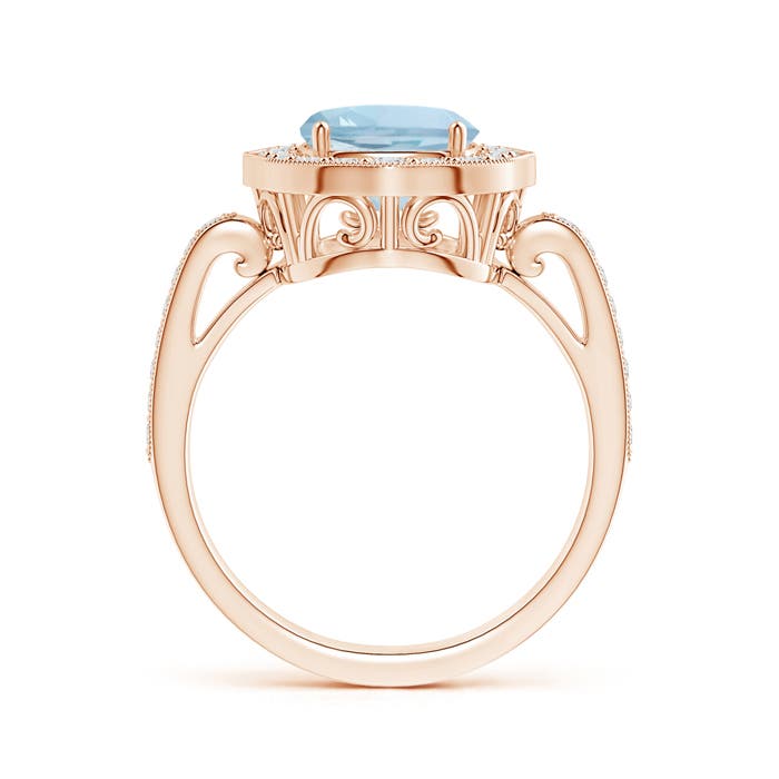 AA - Aquamarine / 2.93 CT / 14 KT Rose Gold