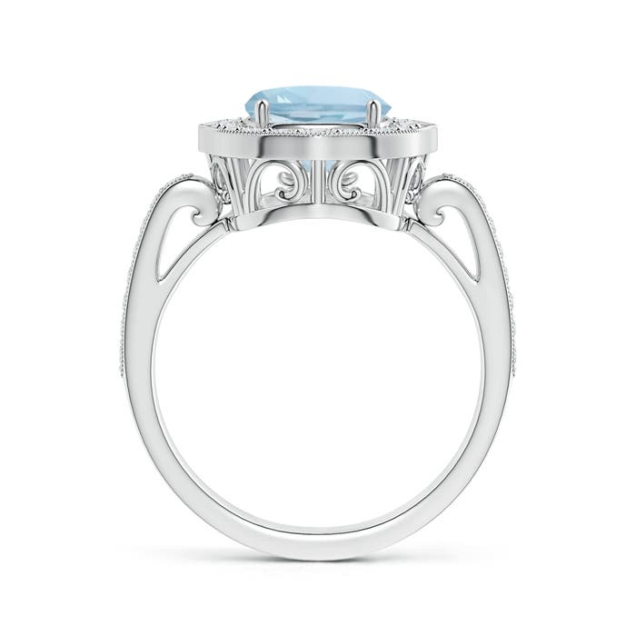 AA - Aquamarine / 2.93 CT / 14 KT White Gold