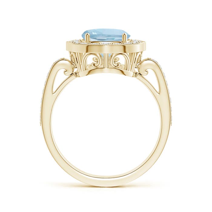 AA - Aquamarine / 2.93 CT / 14 KT Yellow Gold