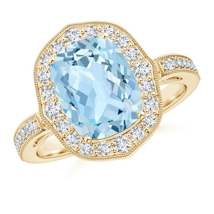 AAA - Aquamarine / 2.93 CT / 14 KT Yellow Gold