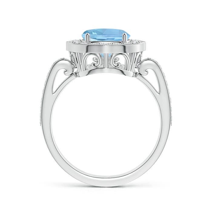 AAAA - Aquamarine / 2.93 CT / 14 KT White Gold