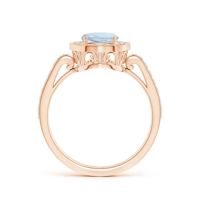 A - Aquamarine / 1.52 CT / 14 KT Rose Gold