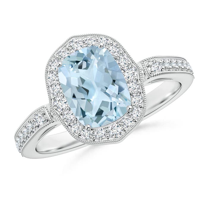 AA - Aquamarine / 1.52 CT / 14 KT White Gold