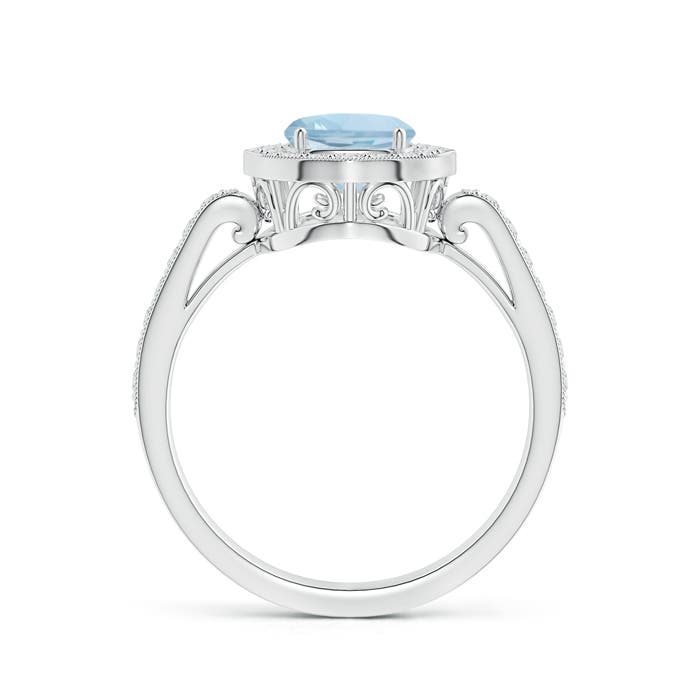 AA - Aquamarine / 1.52 CT / 14 KT White Gold