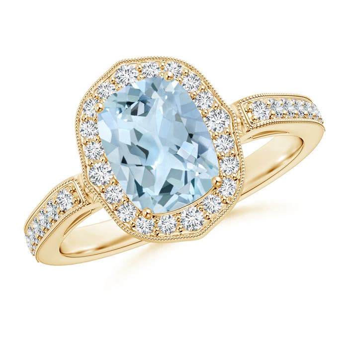 AA - Aquamarine / 1.52 CT / 14 KT Yellow Gold