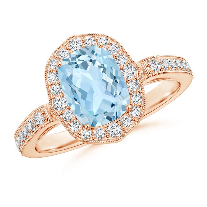 AAA - Aquamarine / 1.52 CT / 14 KT Rose Gold