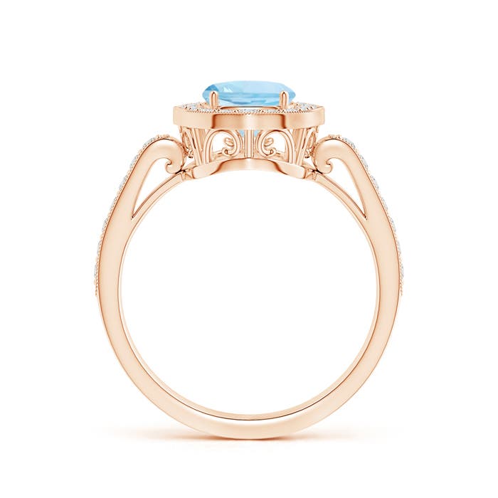 AAA - Aquamarine / 1.52 CT / 14 KT Rose Gold