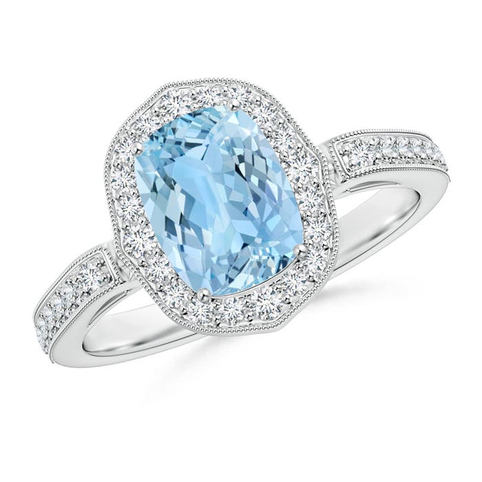 AAAA - Aquamarine / 1.52 CT / 14 KT White Gold