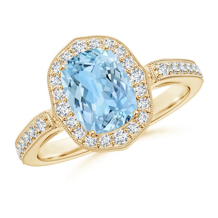 AAAA - Aquamarine / 1.52 CT / 14 KT Yellow Gold