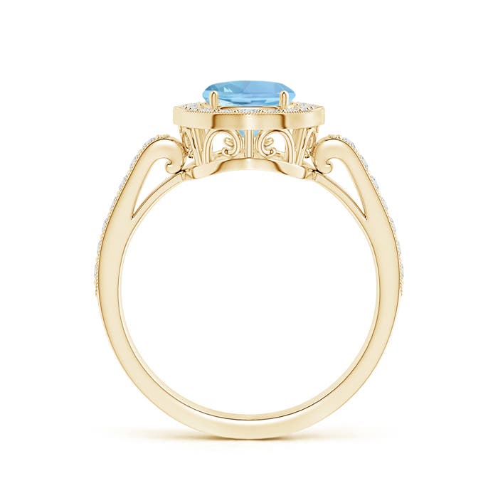 AAAA - Aquamarine / 1.52 CT / 14 KT Yellow Gold