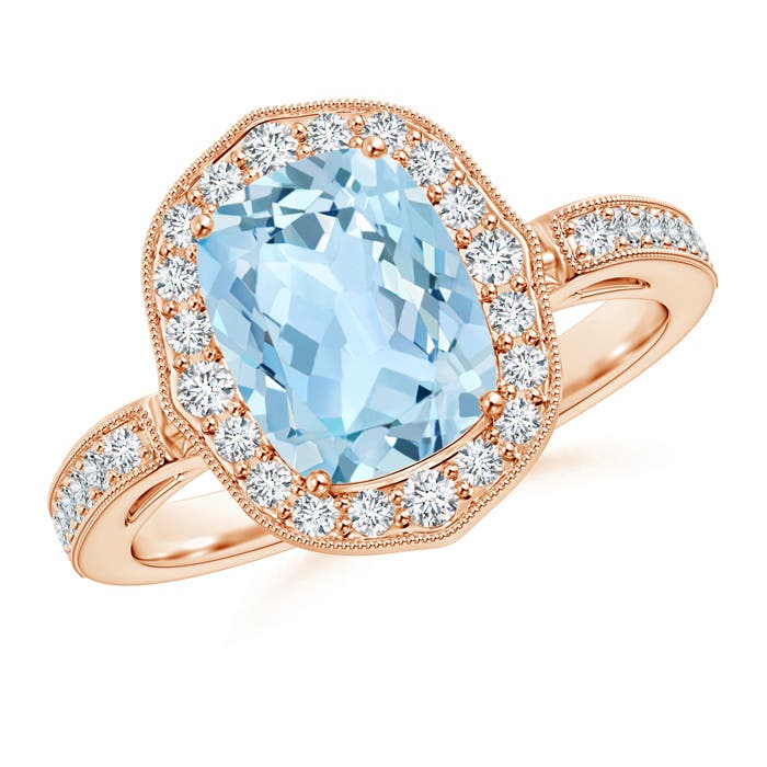 AAA - Aquamarine / 2.24 CT / 14 KT Rose Gold