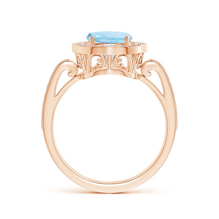 AAA - Aquamarine / 2.24 CT / 14 KT Rose Gold