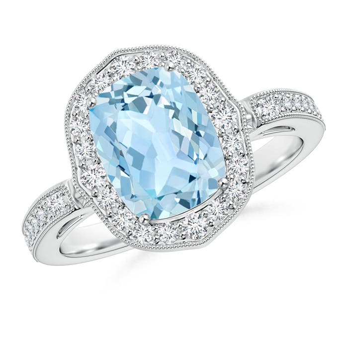 AAA - Aquamarine / 2.24 CT / 14 KT White Gold