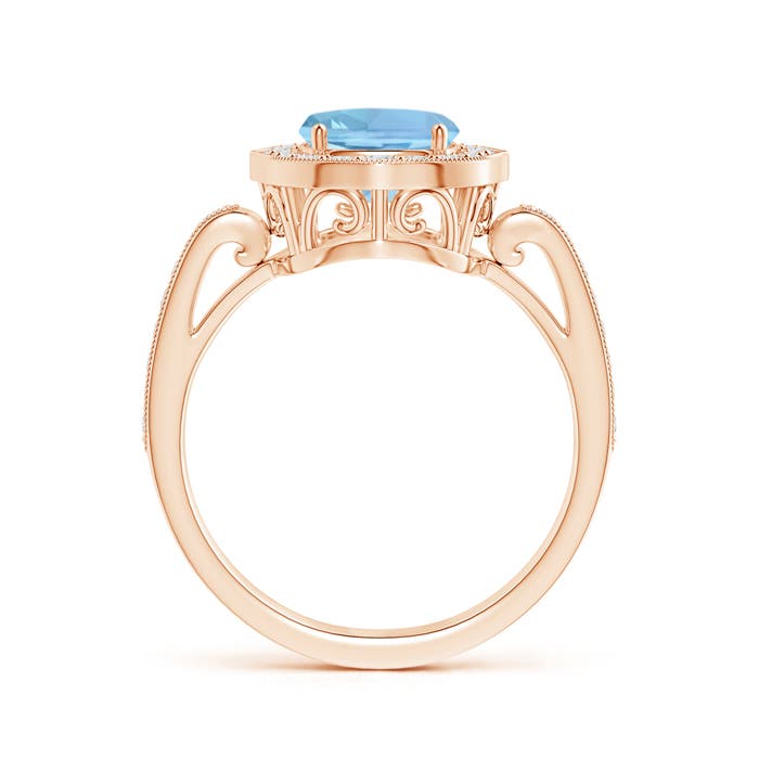 AAAA - Aquamarine / 2.24 CT / 14 KT Rose Gold