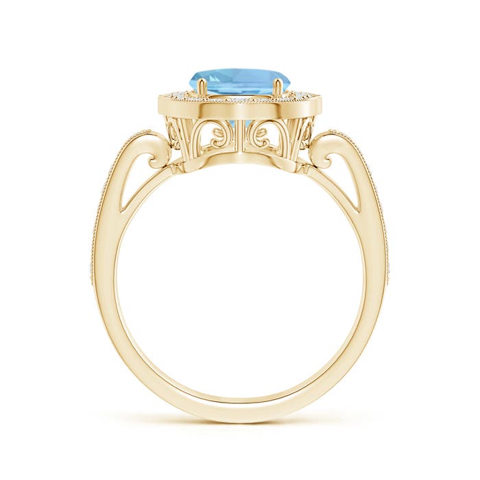 AAAA - Aquamarine / 2.24 CT / 14 KT Yellow Gold