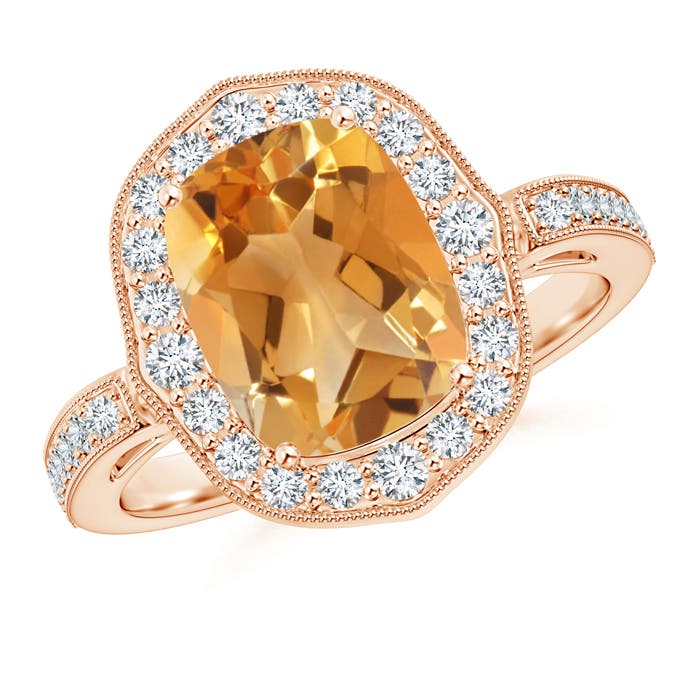 A - Citrine / 3.13 CT / 14 KT Rose Gold