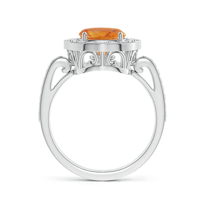 AA - Citrine / 3.13 CT / 14 KT White Gold