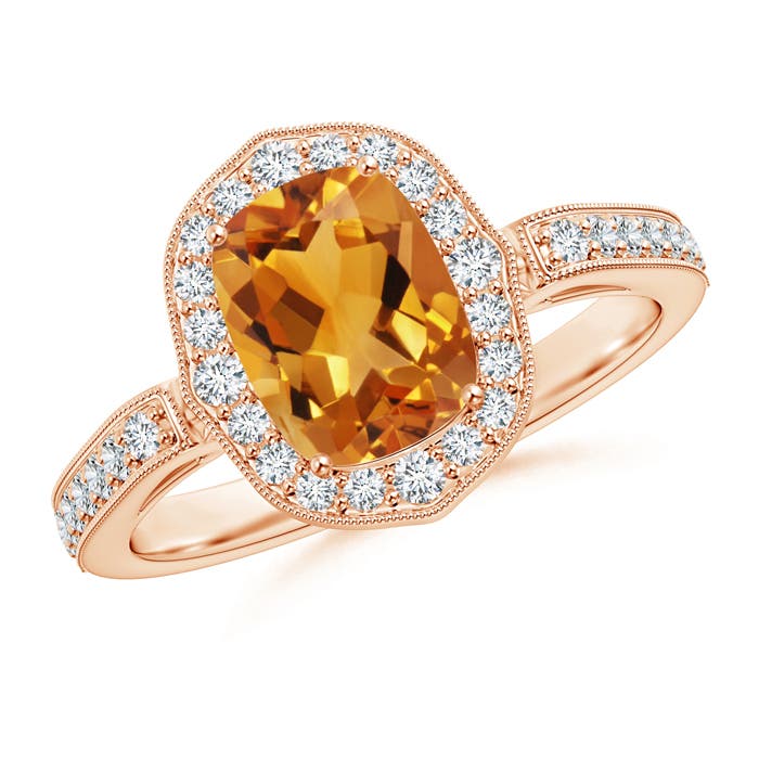 AA - Citrine / 1.67 CT / 14 KT Rose Gold