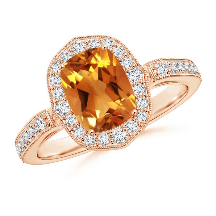 AAA - Citrine / 1.67 CT / 14 KT Rose Gold