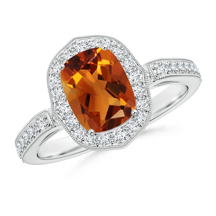 AAAA - Citrine / 1.67 CT / 14 KT White Gold