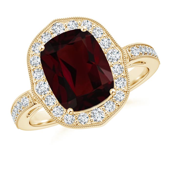 A - Garnet / 3.83 CT / 14 KT Yellow Gold