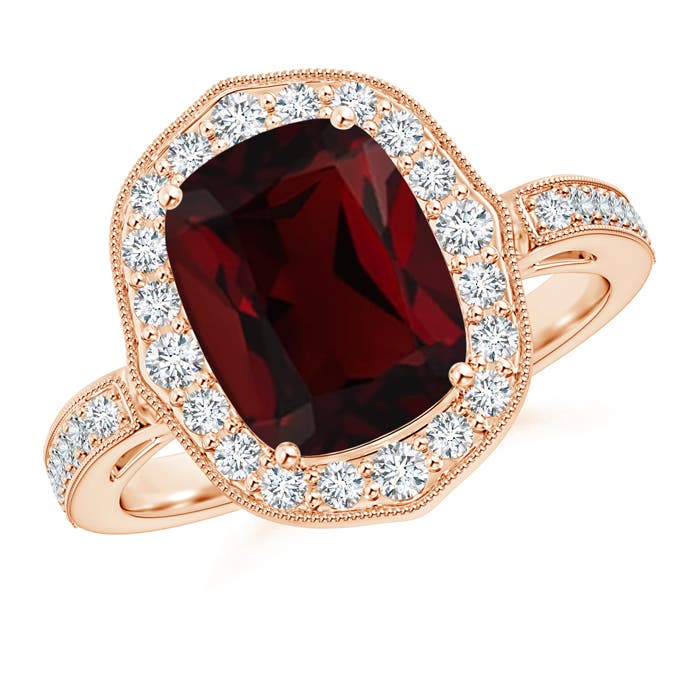 AA - Garnet / 3.83 CT / 14 KT Rose Gold